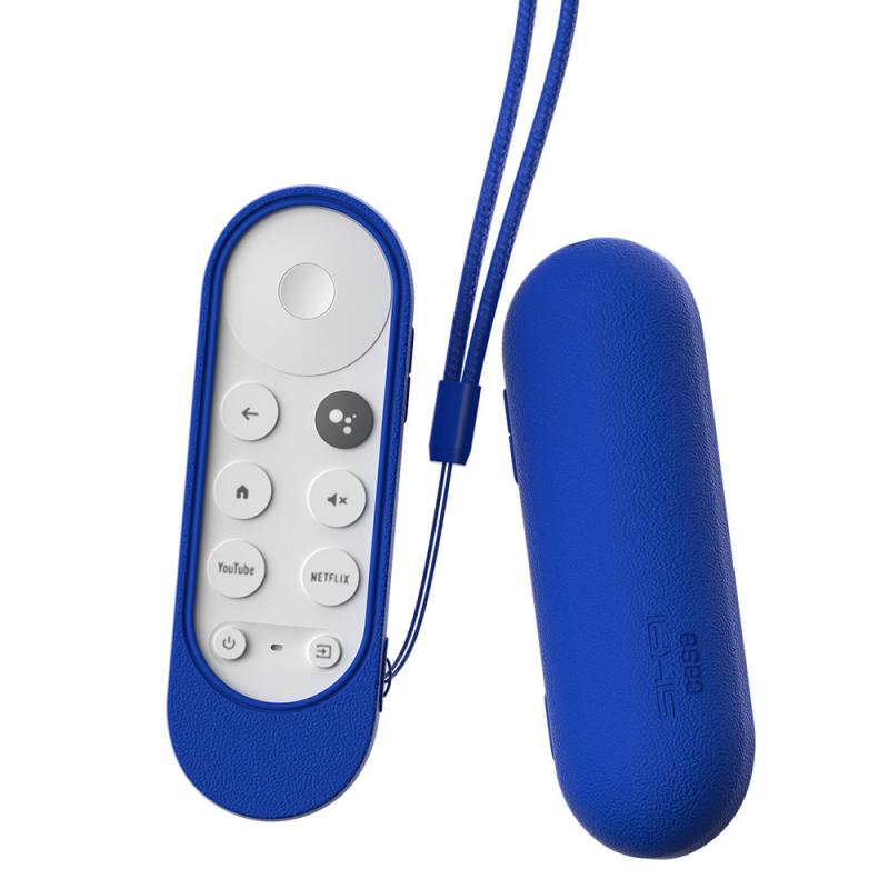 Silikone taske til chromecast med google tv stemme fjernbetjening med loop anti-mistet silikone taske