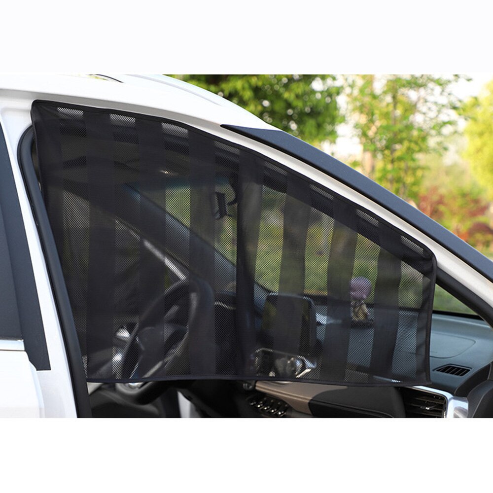 Back Sun shade Passenger Sun Shade Visor Anti-UV 4pc Polyester 78*50cm