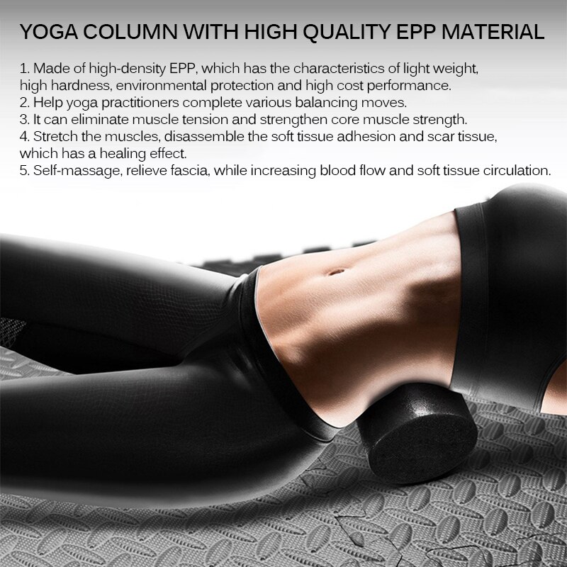 Blok robić jogi rolka podłużna masażer zdatność joga rolka pianki Pilates blok masaż kolumna robić terapii relaks ćwiczenia stres