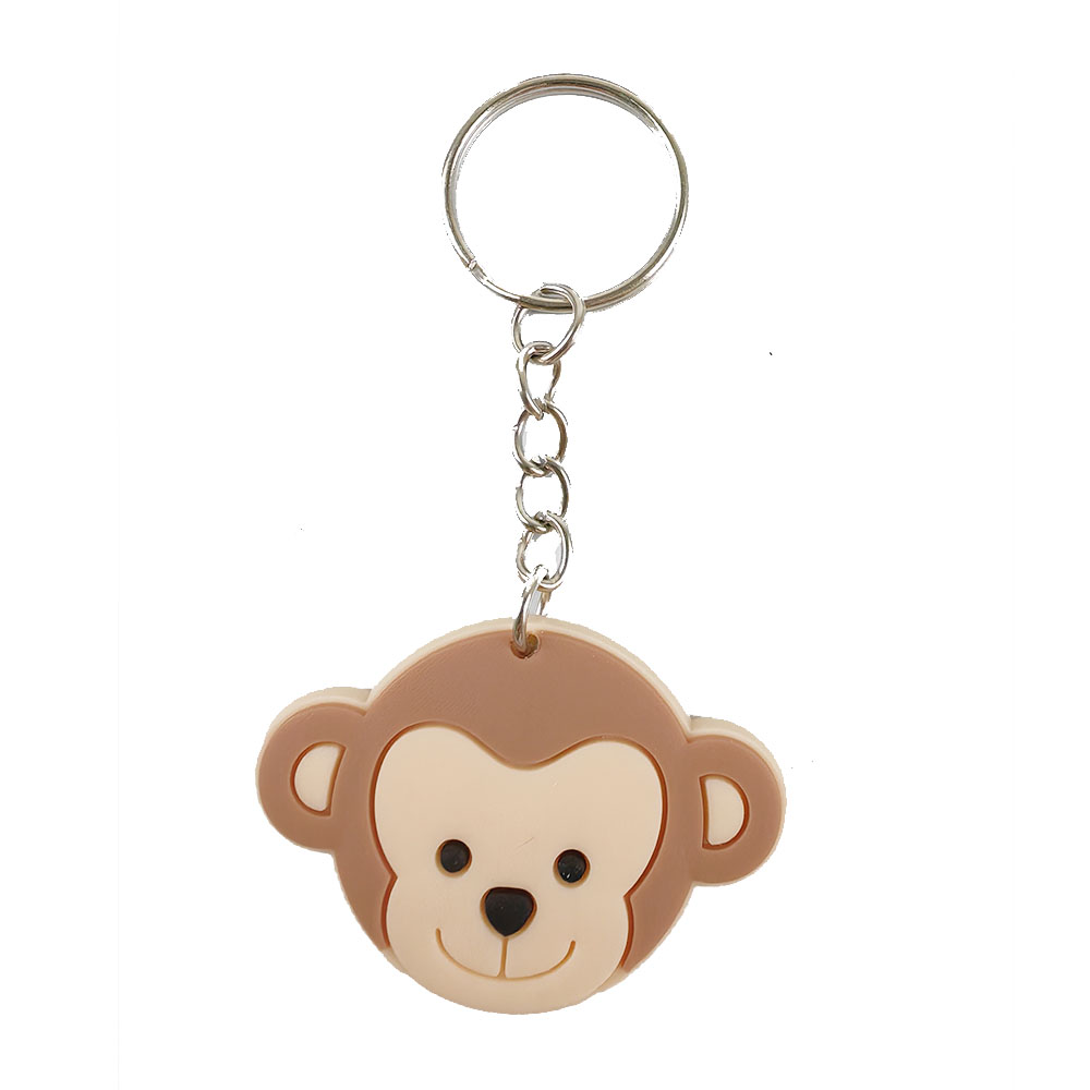 12 stk. jungeldyr nøkkelring løve ape nøkkelring dyreliv tema bursdagsfest dekorasjon jungel safari gaver: Oliven