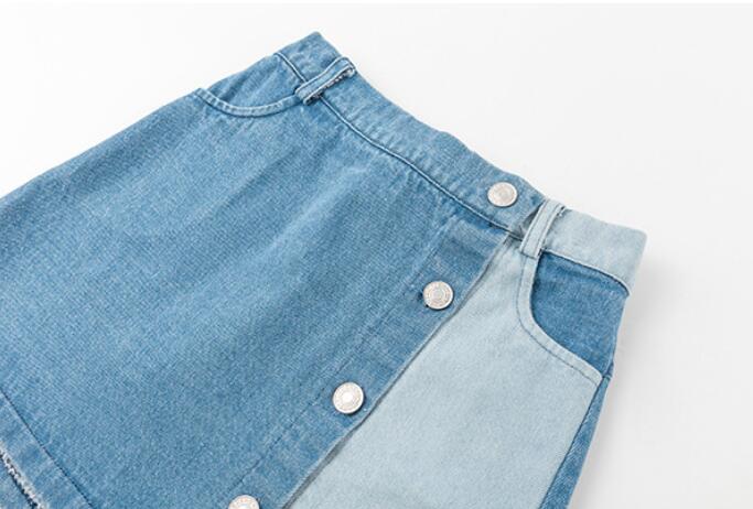 Tonårsflickor lapptäcke jeanskjolar flicka tutu kjol barnkläder 6 8 10 12 år