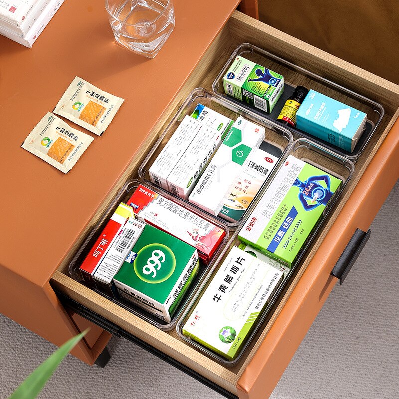 Drawer Organizers Cabinet Plastic Desk Box Chest Dividers for Storage and Order Table Shelves Tableware Fork Knife Chopsticks