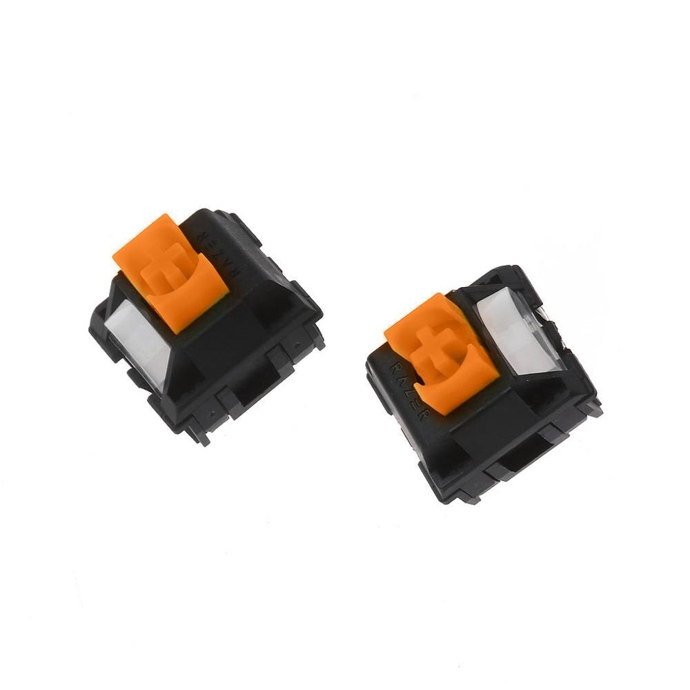 2Pcs Razer Orange Switches 3 Pin forRazer BlackWidow Lite Gaming Mechanical Keyboard Switches Cherry MX Gateron Switches: Orange SMD