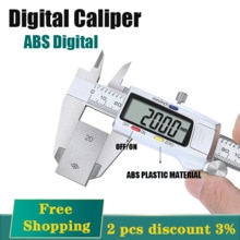 Digital Metal Caliper Electronic Vernier Caliper tool Micrometer Ruler Measuring Tools ABS Plastic Shell 0-150mm Calipers