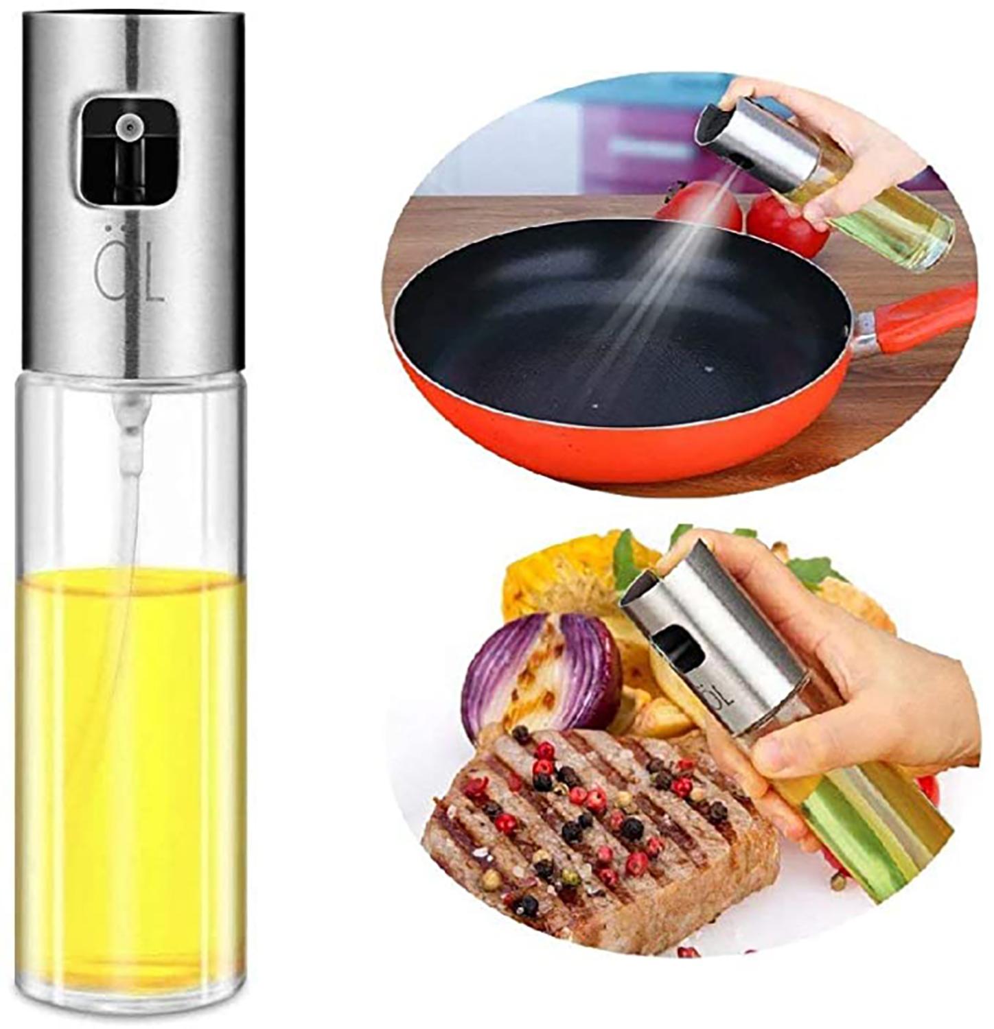 Olijfolie Spuit Dispenser Voor Koken, food-Grade Glas Olie Spuiten Transparante Azijn Fles Olie Dispenser 100Ml Voor Keuken