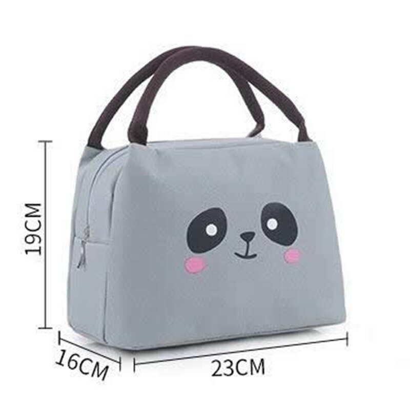 Cartoon Dier Varken Lunch Tassen Outdoor Draagbare Oxford Doek Ice Student Kids Leuke Geïsoleerde Koeltas Vrouwen Kind Picknick Tote