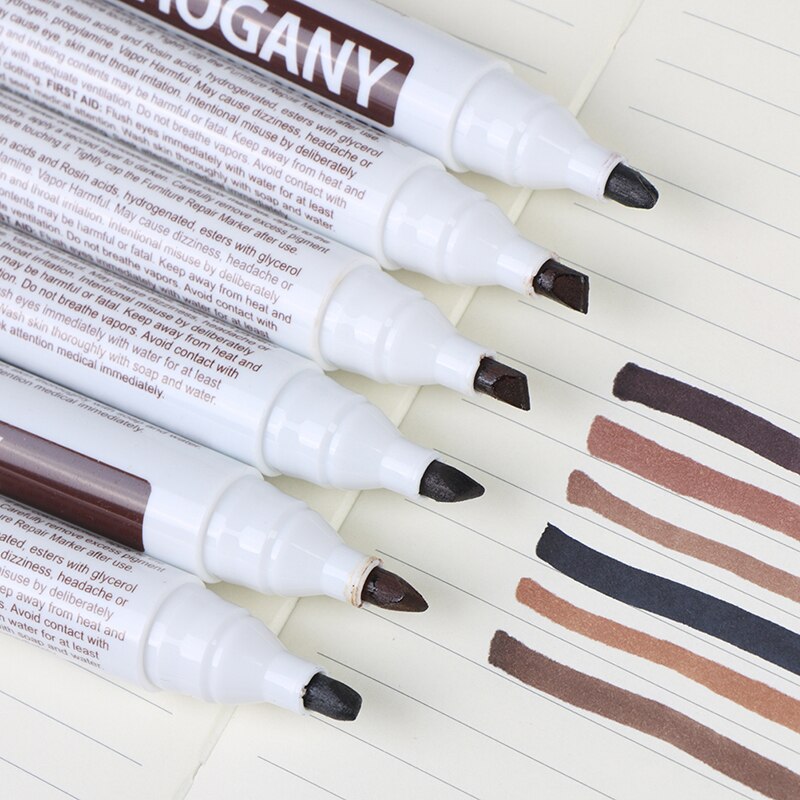 Wood grain color correction repair scratch off paint complementary color pen Furniture touch up pen Floor 1 Pc