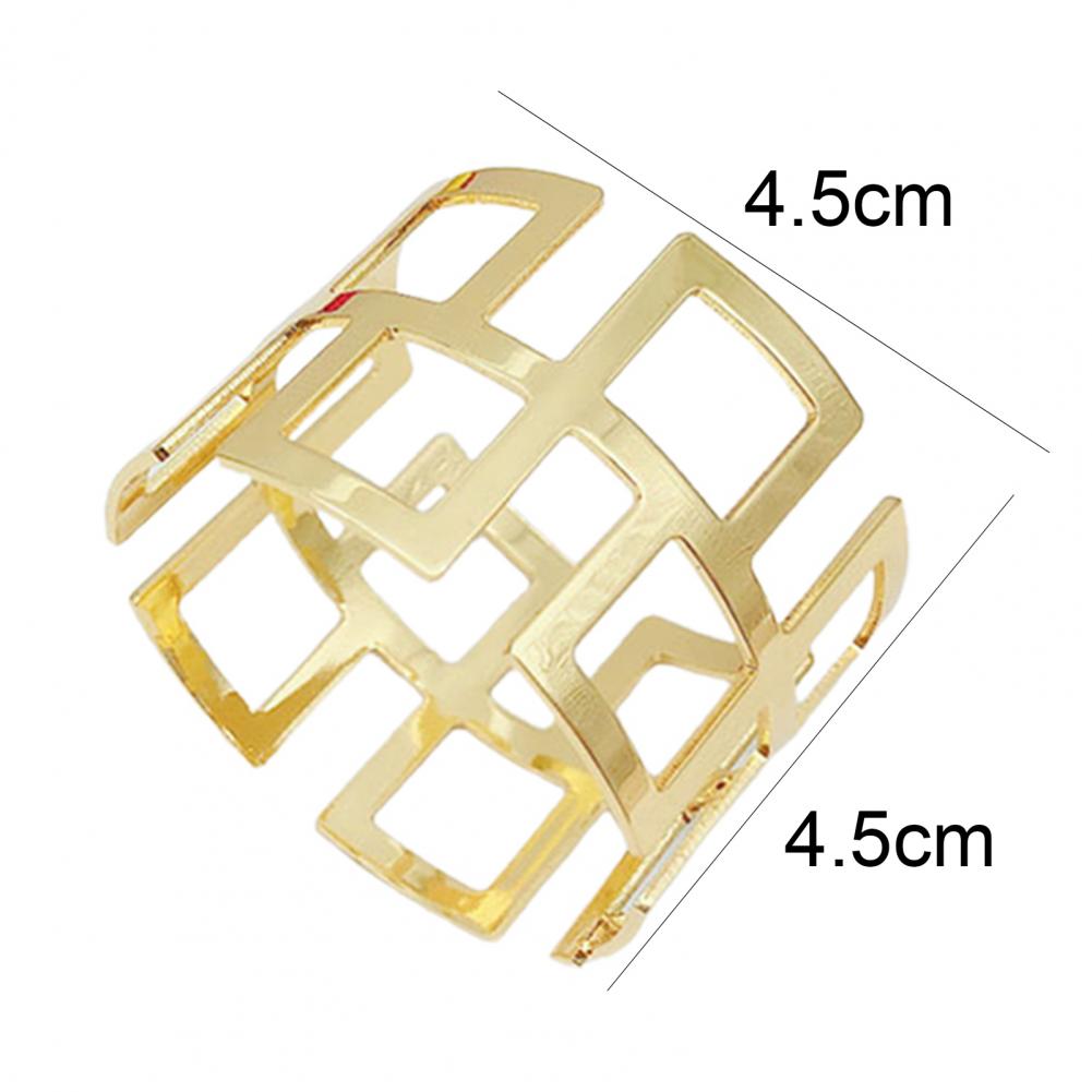 6Pcs Napkin Buckle Exquisite Table Decoration Napkin Rings for Kitchen Table Napkins