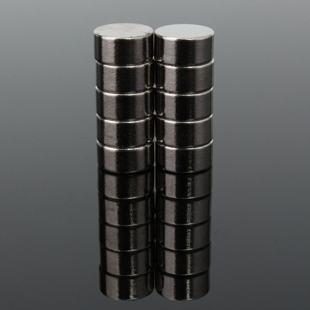 10 stuks 10 x 5mm n50 super krachtige sterke ronde blokken zeldzame aarde neodymium koelkastmagneten