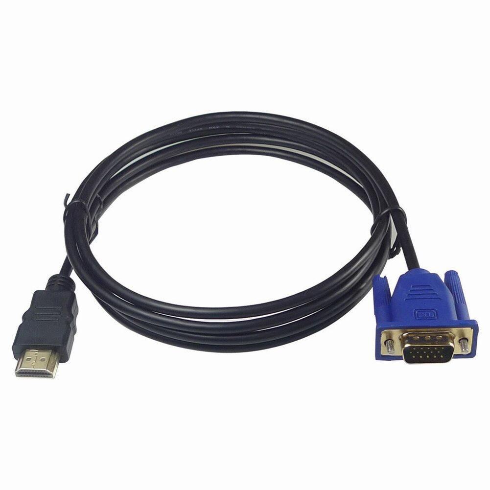 Adaptador de Cable HDMI a VGA HDMI macho a VGA de 6 pies y 1,8 M para HDTV PC TV DF DVD proyectores Home theater