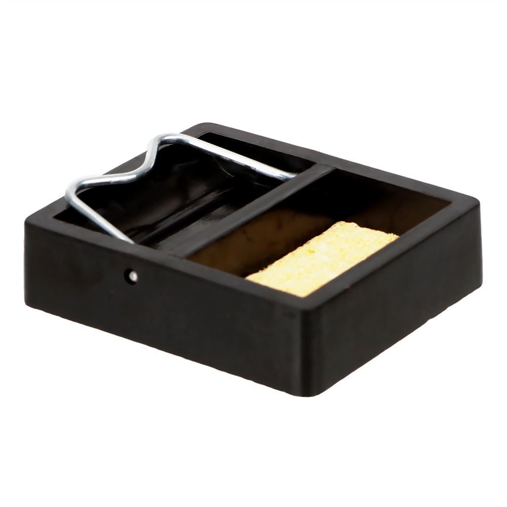 DIYWORK soporte de soldadura de hierro eléctrico, soporte de estación de Metal con esponja para soldadura, marco de hierro para soldadura, pequeño y Simple