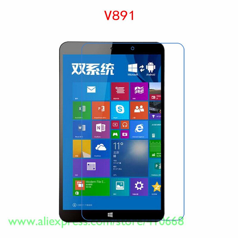 Protector de pantalla frontal brillante Ultra HD, película protectora de pantalla para ONDA V891, Android, Windows, doble OS, tableta de 8,9 pulgadas + paño
