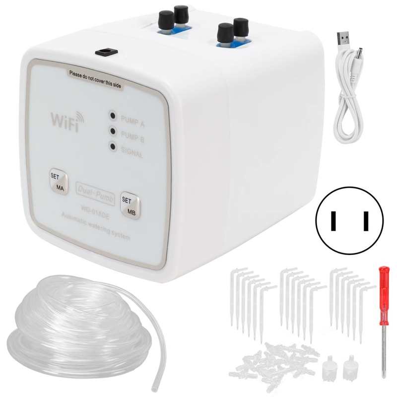 WIFI Intelligent Garden Irrigation Timer Drip Irrigation Kit Watering System 100-240V: US