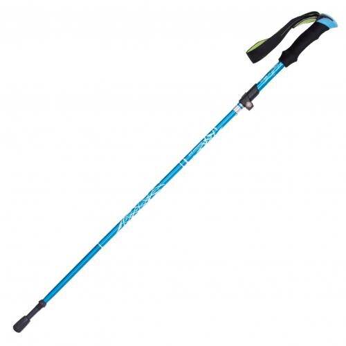 Walking Stick Outdoor Folding Trekking Poles Nordic Hiking Antishock Adjust 3-Section Aluminum Alloy Telescopic Alpenstock: Royal Blue