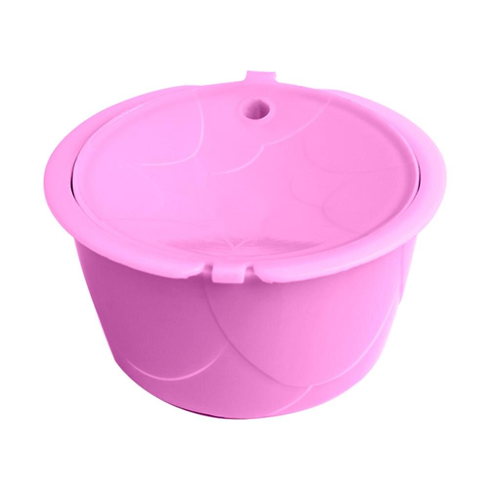 Edelstahl wiederverwendbar Kaffee Kapsel Tasse Sieb Filter für Dolce Gusto Wiederverwendbare Nachfüllbare Kaffee Kapsel Kappen Barista Werkzeug: Violett