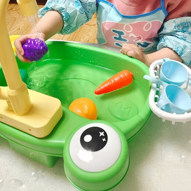 freundlicher Spielen Küche Spielzeug Wasser vorgeben Spielen Haus freundlicher Können Ablassen Waschbecken Waschbecken freundlicher Küche einstellen Spielzeug für Mädchen junge Heißer