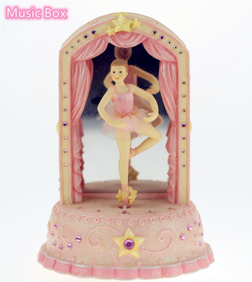 Caixa porta-joias de ballet e menina, decoração de princesa para aniversário e dia dos namorados, caixa de armazenamento: 3