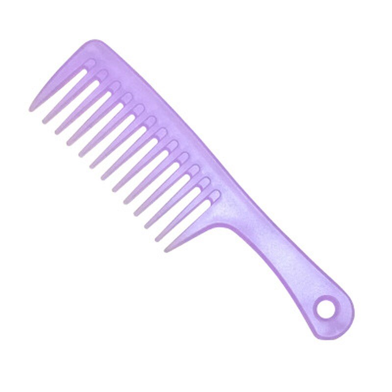 1 Pc Anti-Statische Grote Grove Kam Kappers Kam Vrouwen Opknoping Gat Handvat Grip Krullend Haar Haarborstel Beauty kammen: 1 Pc D