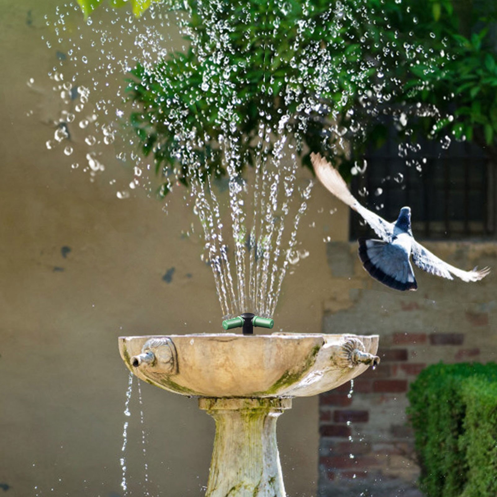 Solar Water Fountain Solar Bird Bath Fountain Pump Solar Powered Water Fountain Pump for Garden Ponds Pool Aquarium Built-in