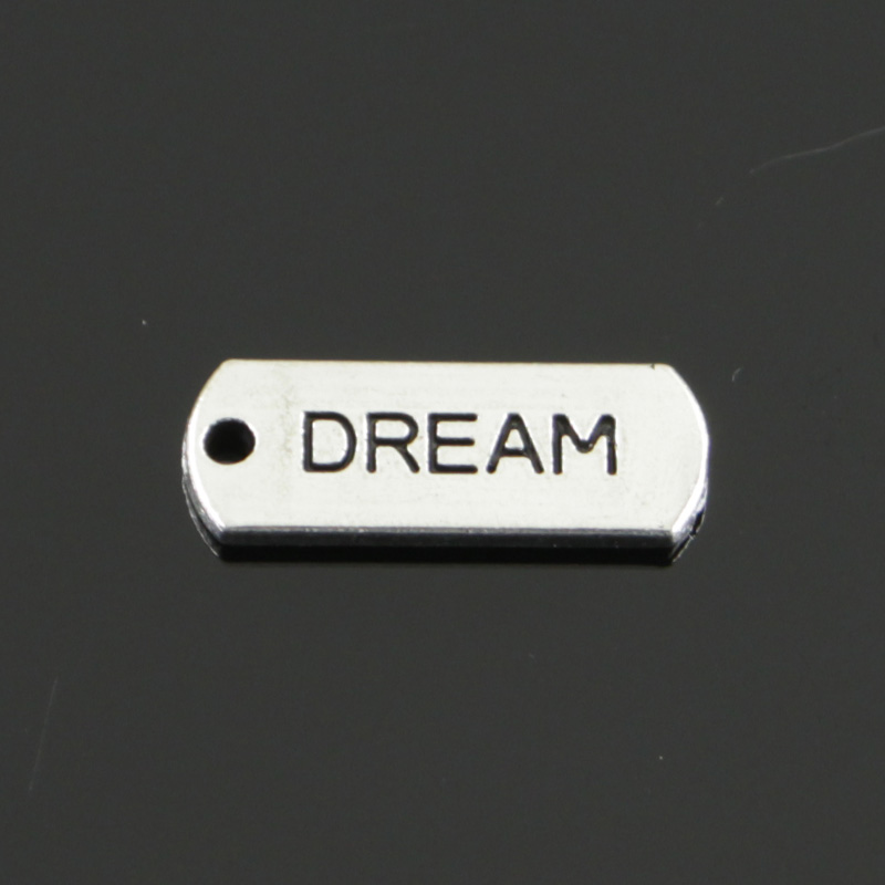 10 stücke Charms für immer glauben hoffen brave liebe gesegnet glauben traum fearless familie 21x8mm Tibetischen Silber DIY antike Anhänger: dream