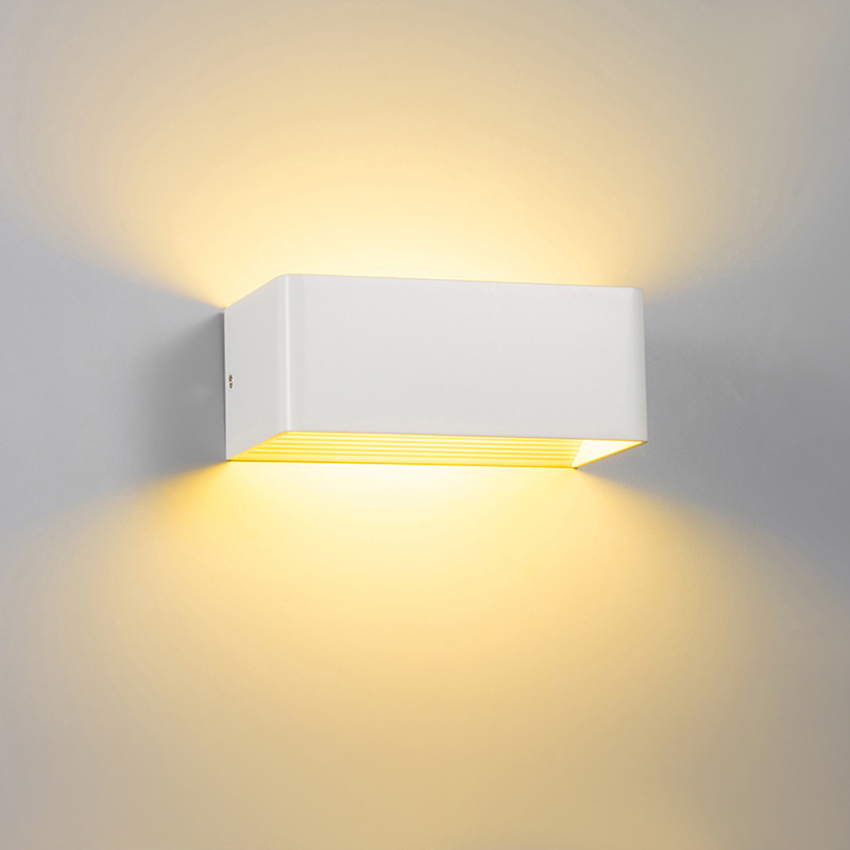 Ich bin Freien wasserdichte Wandleuchte quadratische Lampe Innen Schlafzimmer Wohnzimmer Wandleuchten Außenhof Veranda Lampe Leuchte Beleuchtung