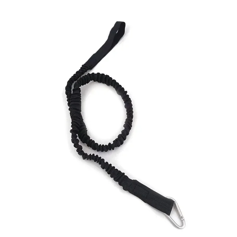 Tie Rope With Safety Hook Kayak Paddle Leash Adjustable Elastic For Kayak Paddles Canoe Oars Fishing Rods Rowing Boat Accessory: WHITE