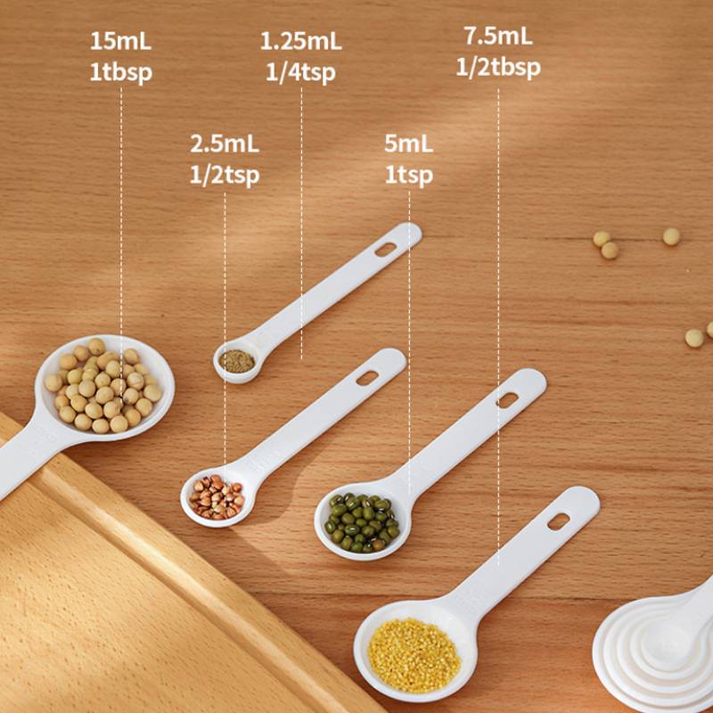 1/5pcs Measuring Tools Kitchen Measuring Spoons With Scale Meter Salt Sugar Spice Baking Grams Measuring Cup Adjustable Spoon