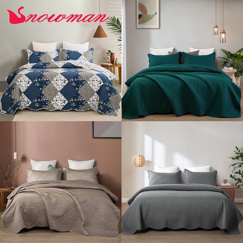 Snowman Effen Kleur 3Pcs Beddengoed Set Voor Huishoudelijke Warmte Slaapkamer Set Twin Koningin Koning Dekbedovertrek + Kussensloop * 2