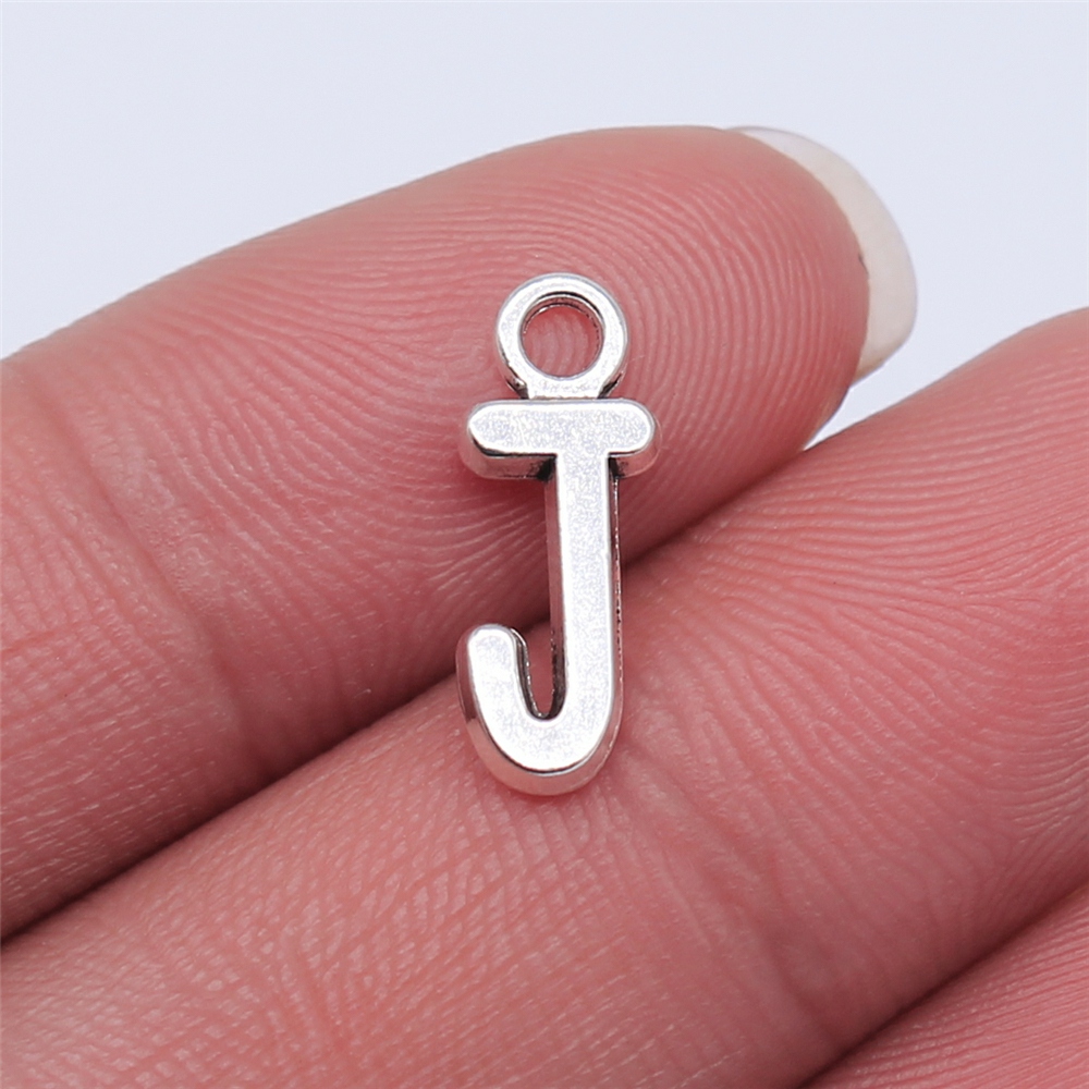 WYSIWYG 26pcs 16mm Alfabet A-Z Letters Charms Antiek Zilver Kleur Hangers Maken DIY Handgemaakte Tibetaanse Vinden Sieraden