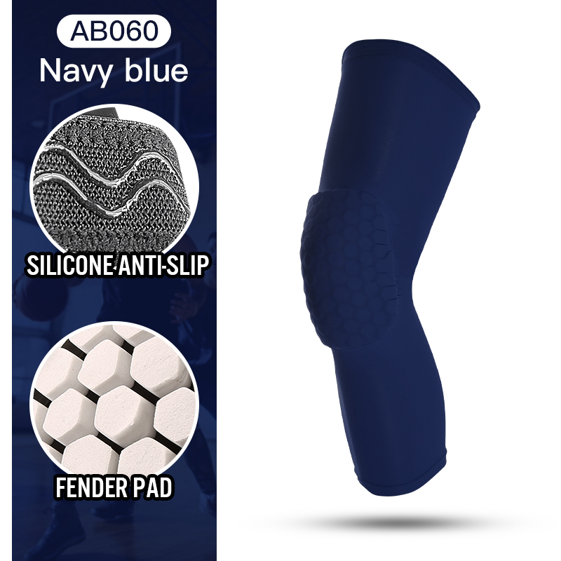 Tuki polvituki hunajakennovaahto polvisuojat koripallo lentopallo tuki kompressiojalkatuki tuki urheilu polvisuoja kuntoilu: Xl / Violetti