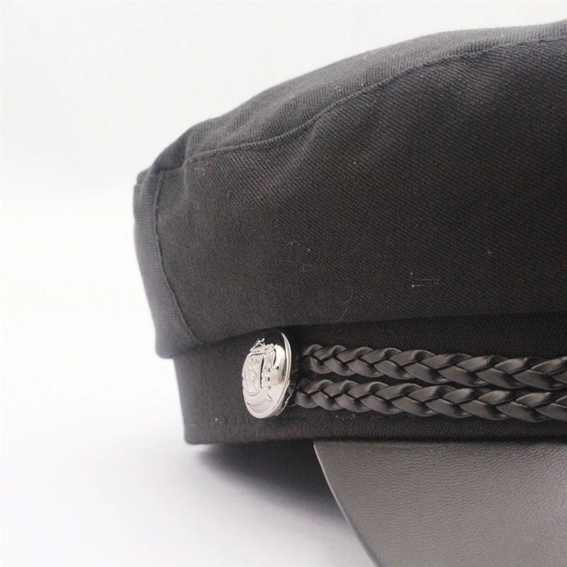 Blank black Newsboy Caps for Women Spring Autumn Winter Hats cotton Cap Winter Ladies Black Hat Beret Cap