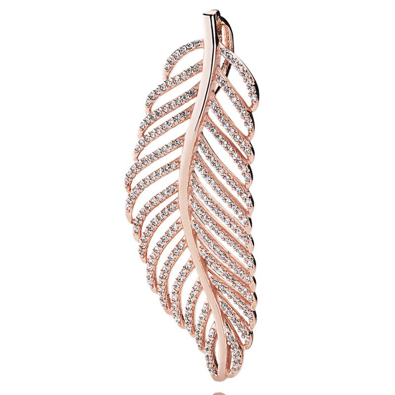 FAI DA TE di Fascino di Filatura Cuori Foglia di Quercia Albero Pendente Della Collana Della Piuma 925 Sterling Silver Bead Fit Originale Dei Monili Del Braccialetto: 13