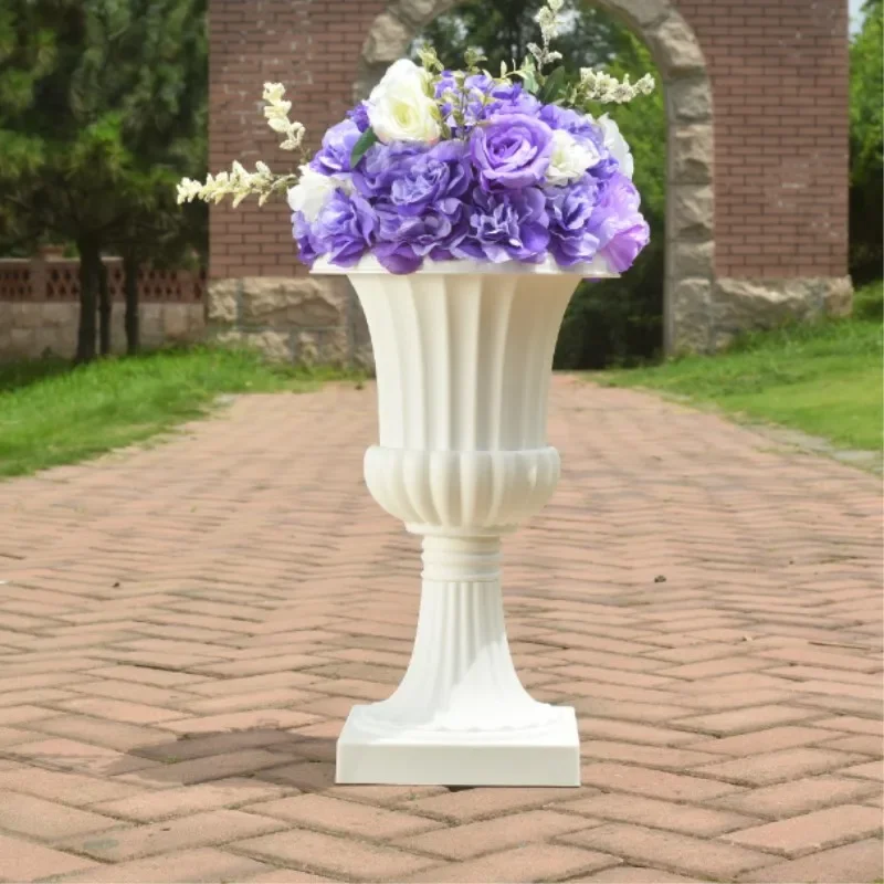 Goldene Vase für Hochzeit, Geburtstag, Weihnachten, Festival, Party, Dekoration, Originalität, retro-Stil, europäische Blumentopfvasen aus Kunststoff