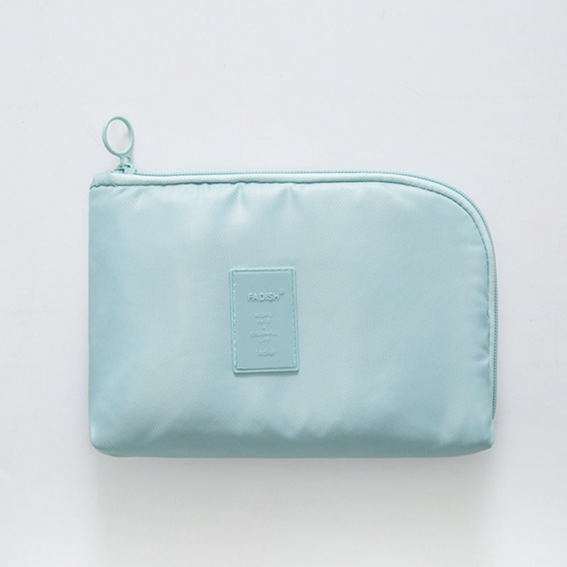 Reizen schokbestendig digitale opslag pakket datakabel oplader afwerking pakket USB Cosmetische Organizer Tassen travel accessoires: sky blue