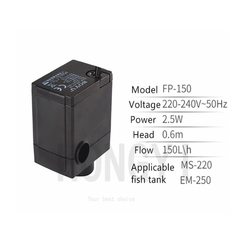 BOYU 1 piece FP-150 MR-300 MR-500 aquarium original submersible pump small ulter silent filter water pump special for fish tank