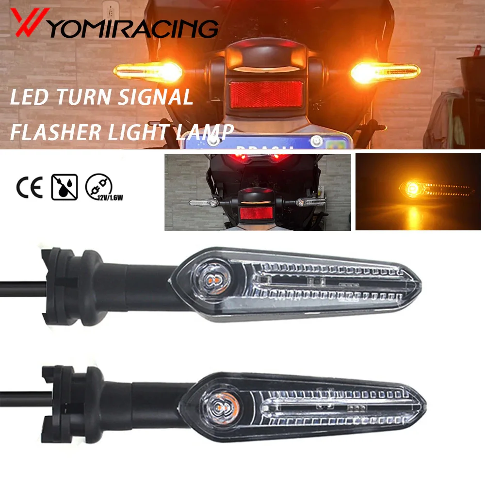 Luz LED de intermitente para motocicleta YAMAHA MT07 Tenere 700 XJ6 FZ6 MT09 Tracer 900 MT10 MT03 FZ25, intermitente direccional