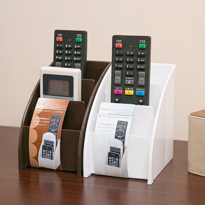 Remote Control Holder TV/DVD/Air Conditioner Remote Mobile Phone Holder Storage Portable Stand Organizer Box Multi-Functional