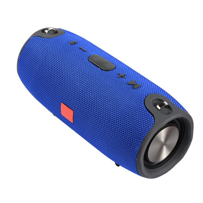 40W High Power Portable Bluetooth Speaker Subwoofer TWS Outdoor Column Waterproof Super Bass Music Center TF AUX FM caixa de som: Blue