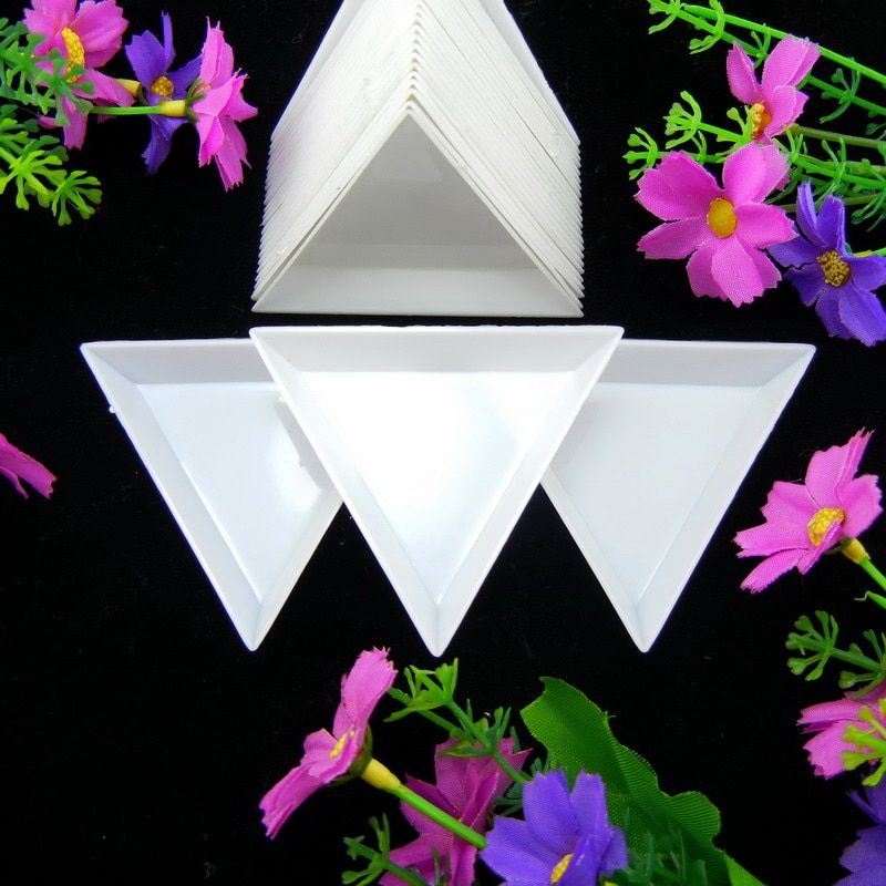 8 10 15 24 lattices Rectangle Round Triangle Jewelry Storage plastic Boxes beads rhinestones pearls diy nail arts receiver