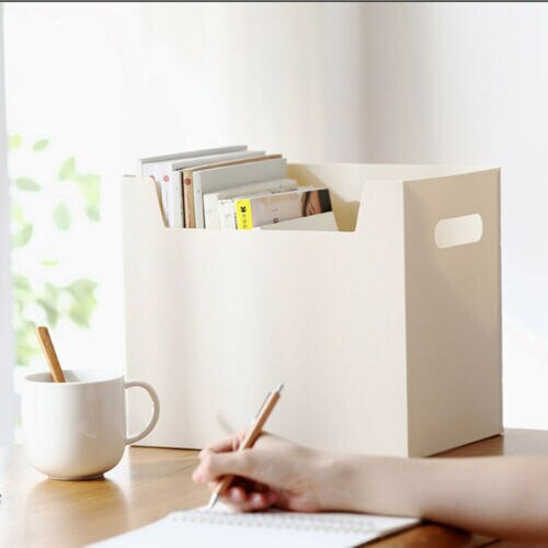 Portable Multifunctional Minimalist PP Books File Box Paper Holders Office Documents Desktop Organizer Kit