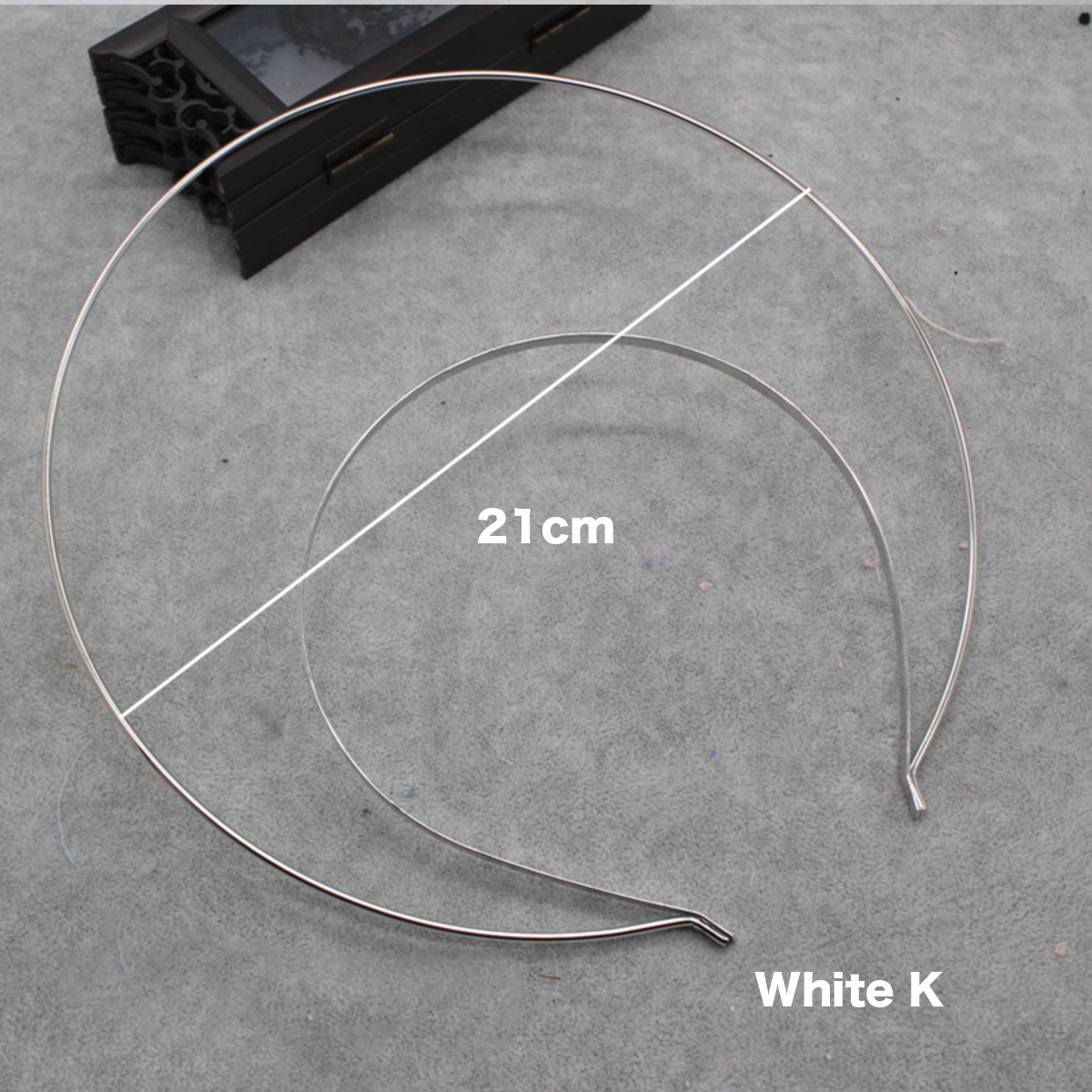 DIY Lolita Headdress Material Craft Hair Hoop Halo Double Layer Headband Crown Base Accessories For Women Girls: Orange