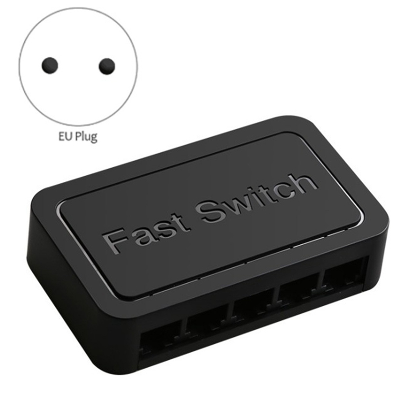 100M Desktop Network Switch RJ45 Gigabit Ethernet 5 Port LAN Desktop Fast Ethernet HUB Shunt Adapter For Monitor