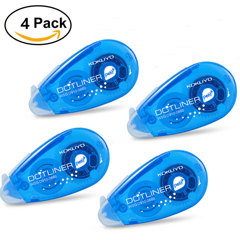 4 Stks/pak Roller Tape Mini Dubbelzijdige Lijm Dot Liner Petit Wegwerp Voor Diy: Default Title