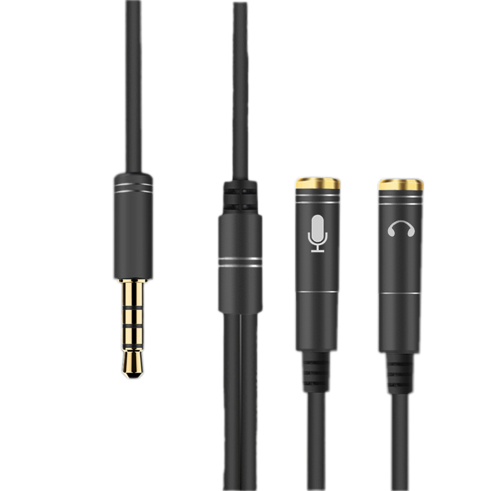 3.5mm audio kabel telefoon ordinateur casque microfoon combo tete de adaptateur kabel audio splitter