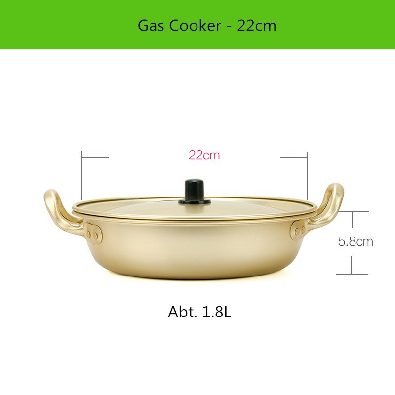 Ramen Topf Nudel Herde Aluminium Koreanische sofortig-nudeln Topf: hell 22cmr