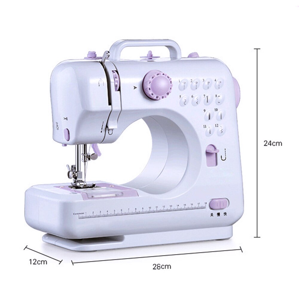 Meerdere Elektrische Naaimachine Desktop Overlock Diy Kleding Dikke Naaien 12 Steken Verstelbare Snelheid 505A Usb Hicello