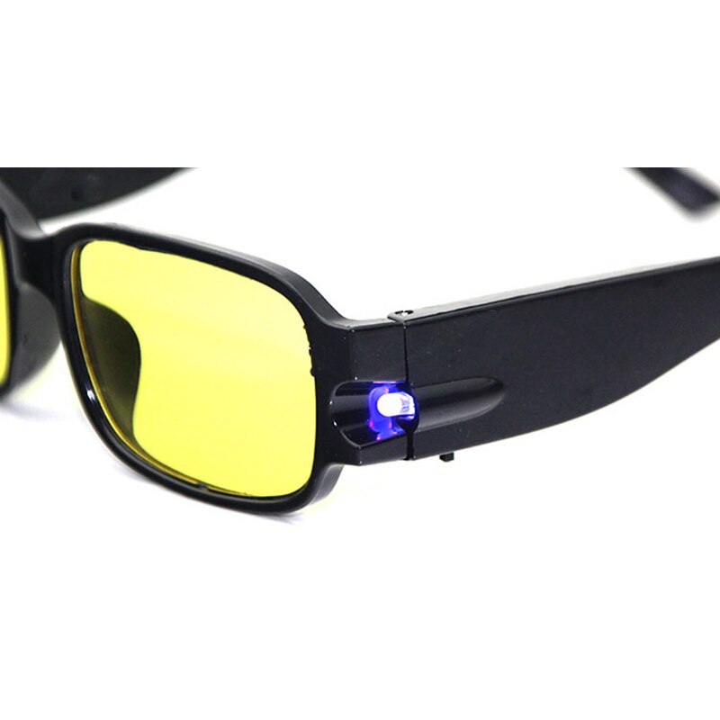 Multifunctionele leesbril voor dames en heren, magneetled-licht, nachtzicht, presbyopiebril, vergrootglas, 2 kleuren,  +1.0 ~ +4.0 l3