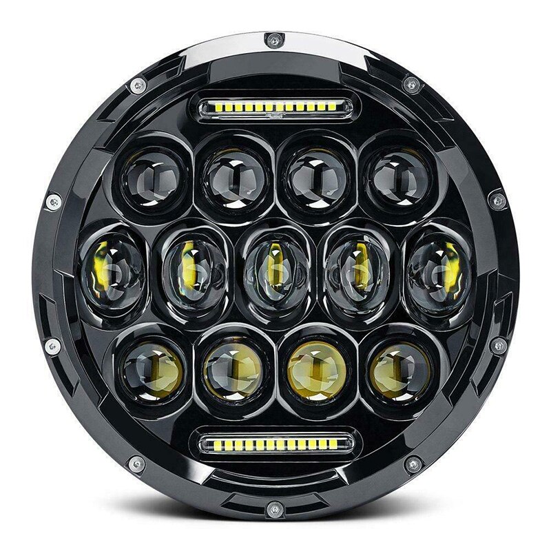 7 &quot;LED Runde Scheinwerfer Motorrad hoch/niedrig Strahl DRL LED Treibendes Licht Für Cafe