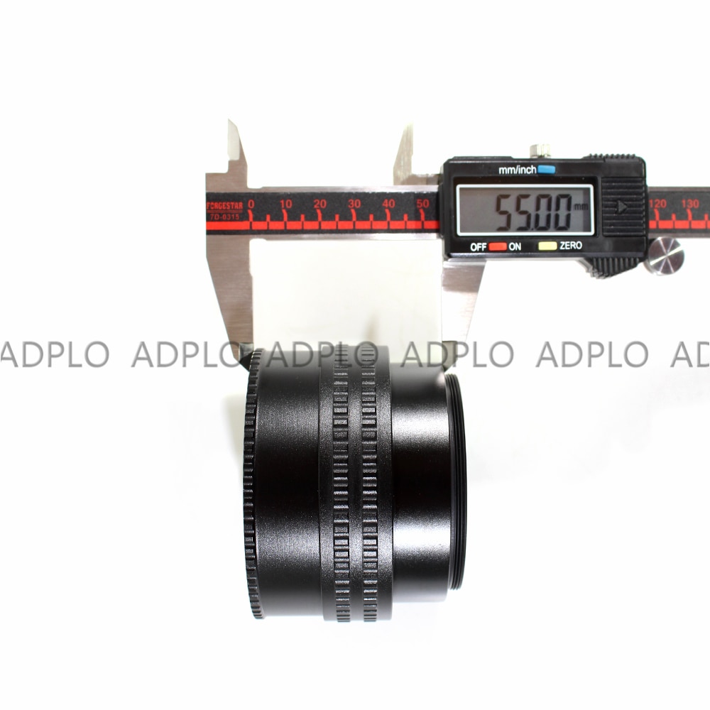 ADPLO 25mm zu 55mm M65 zu M65 Montieren Objektiv Einstellbare Fokussierung Helicoid Makro Rohr Adapter