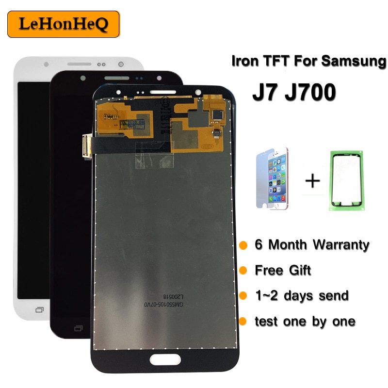 Ijzer Tft Lcd Voor Samsung Galaxy J7 J700 Lcd Touch Screen Digitizer Vergadering Voor Samsung J700 Lcd Vervanging